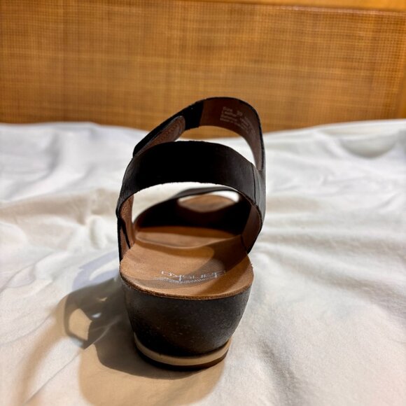 Dansko Vera Burnished Black Sandals - Picture 7 of 8